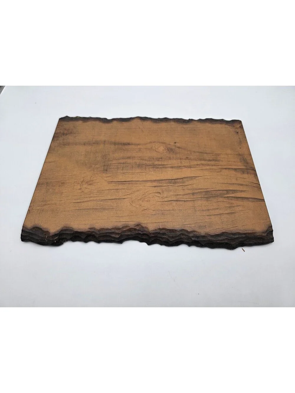 Rustic Wooden Wall Plaque with Burnt Edge Design